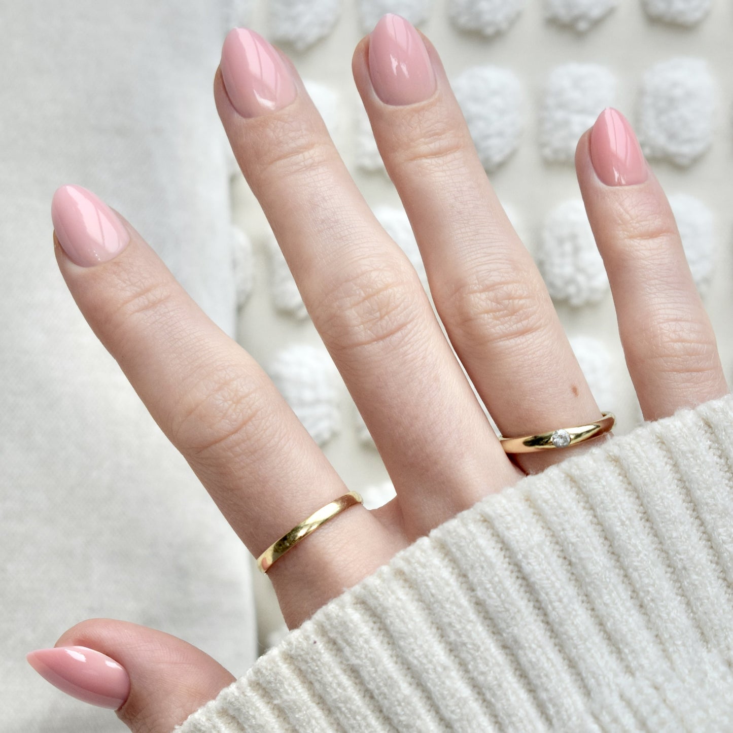 presson nails false nail glasies oval pink