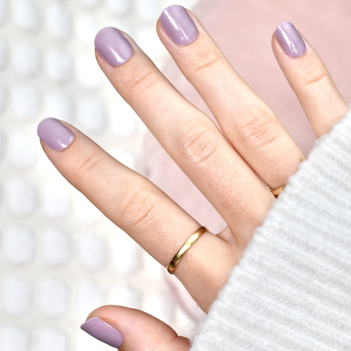 uv gel nail stickers glasies long lasting 20 pcs violet pink