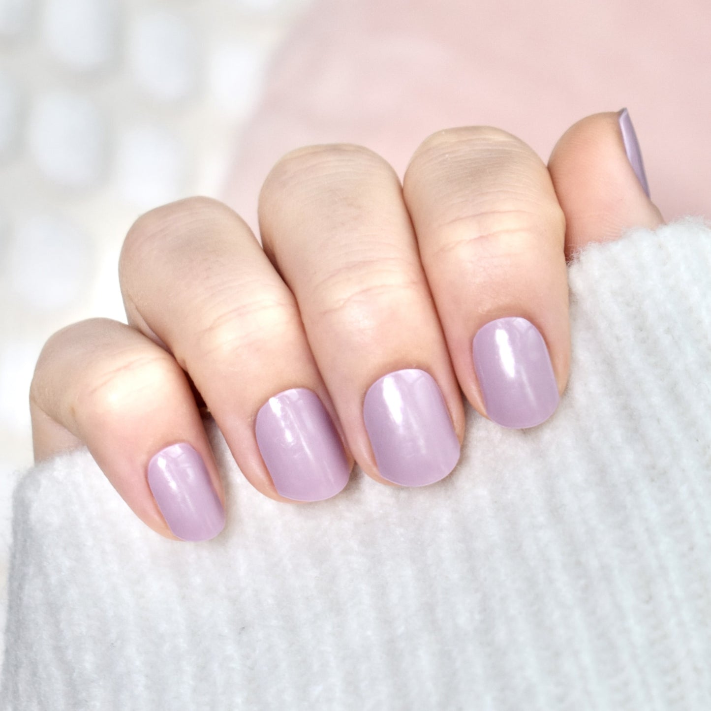 uv gel nail stickers glasies long lasting 20 pcs violet pink
