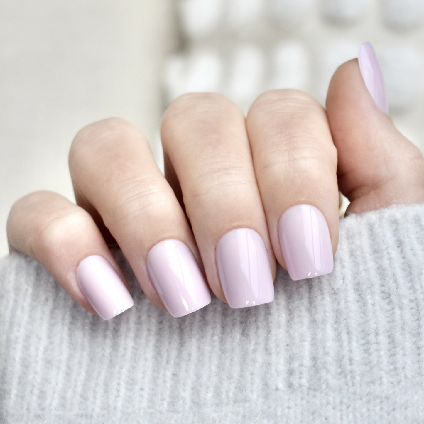 presson nails false nail glasies coffin short pink