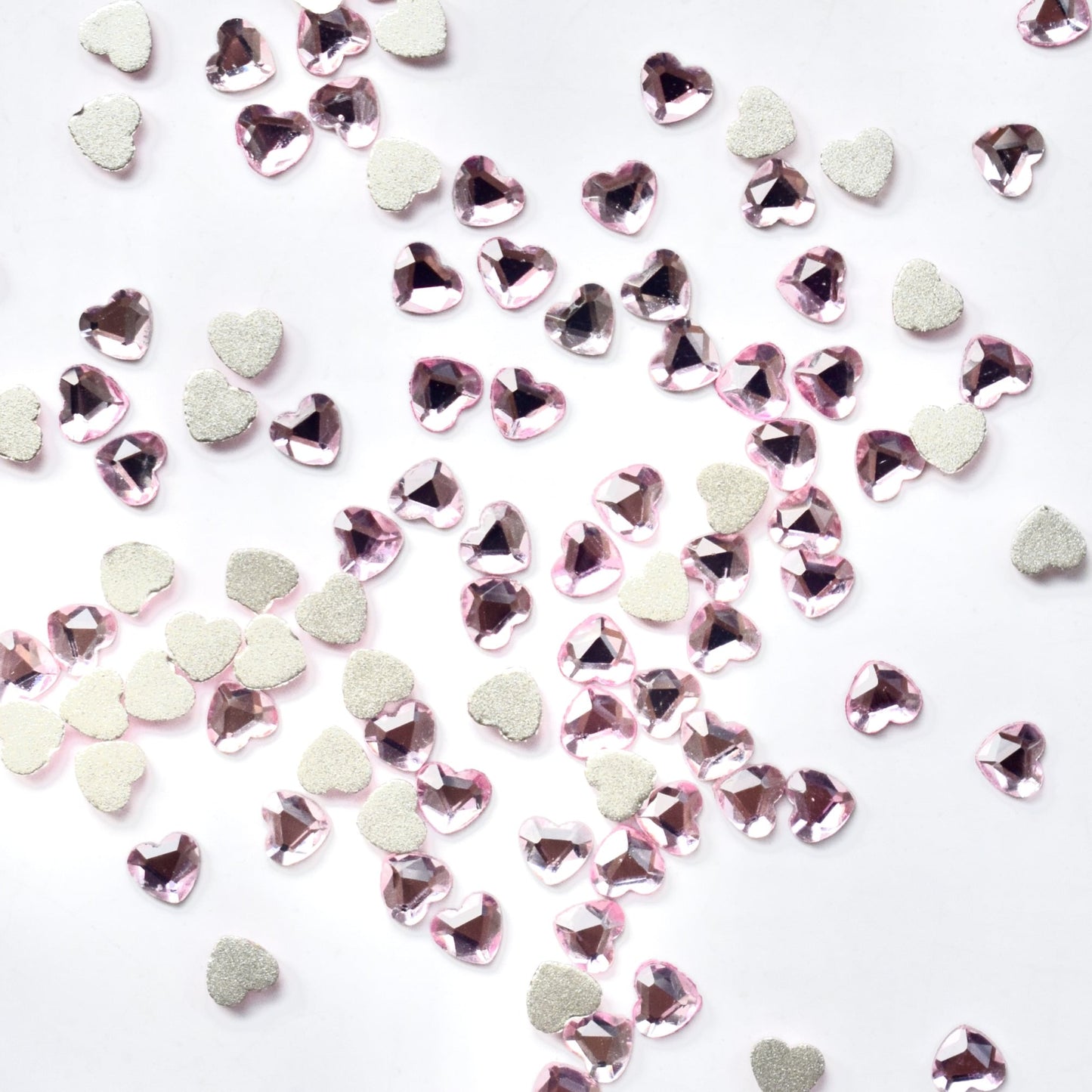 nail heart decals rhinestone decoration nail acessory
