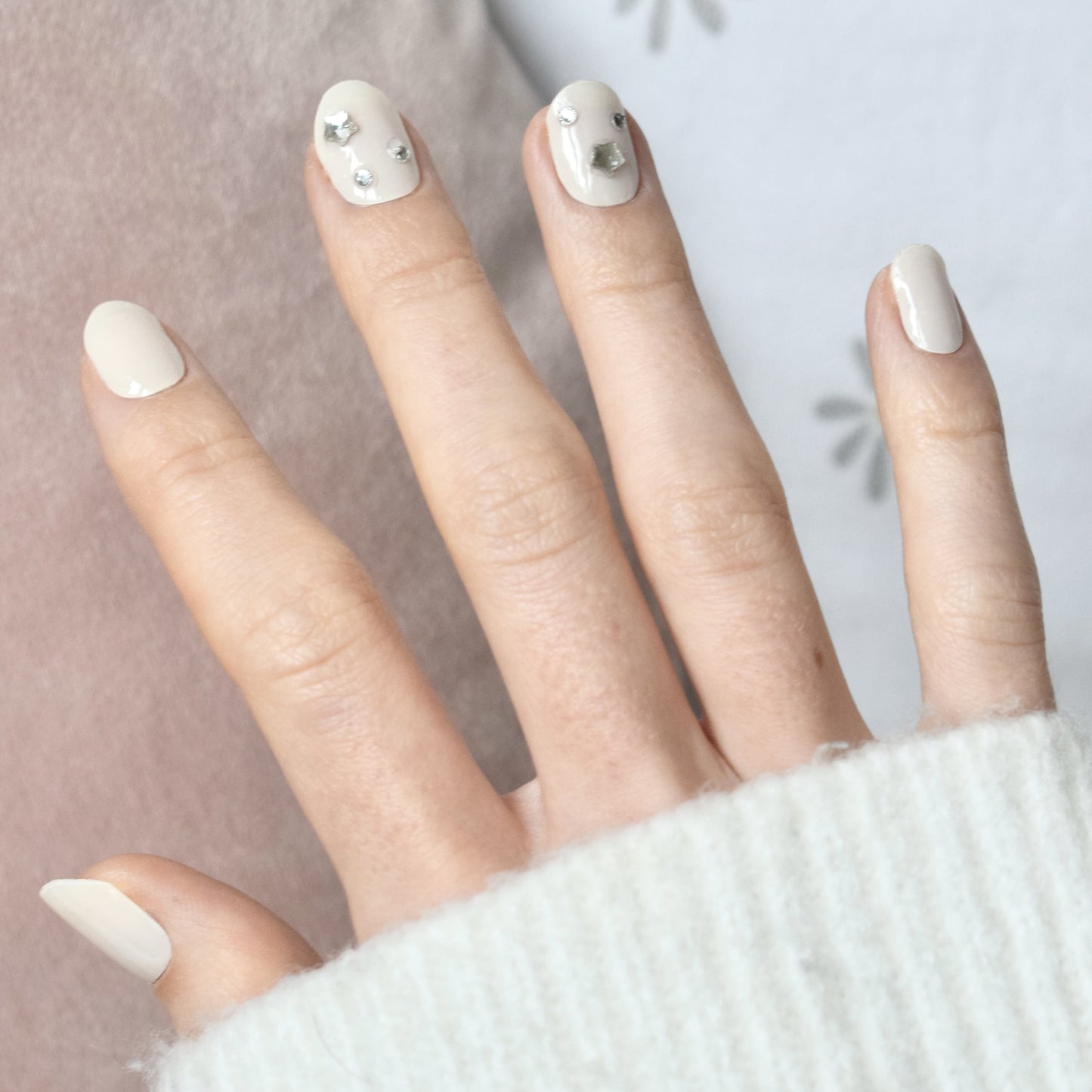 nail star decals uv nail stickers off white decoration acessory glasies