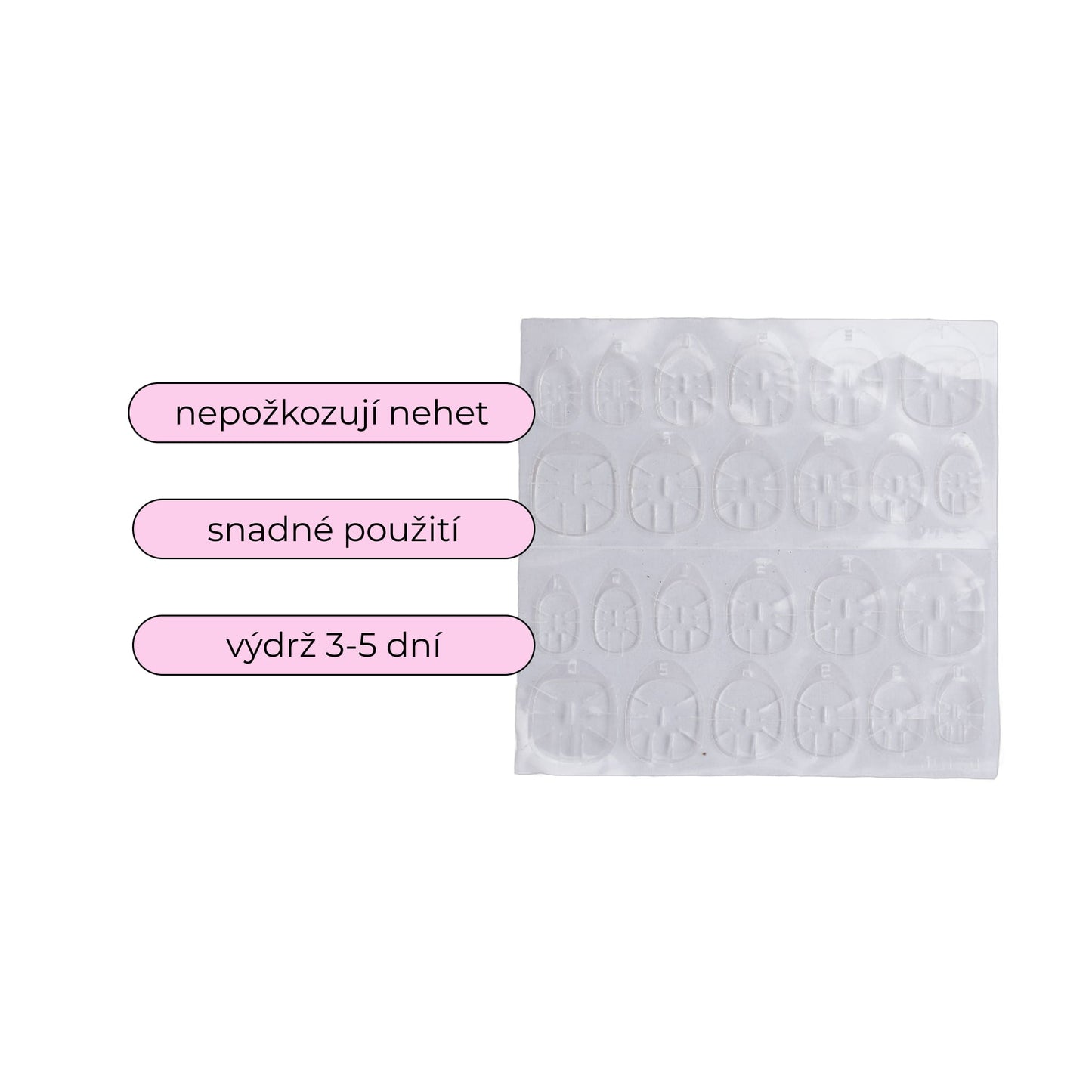 umělé nehty presson nehty samolepky