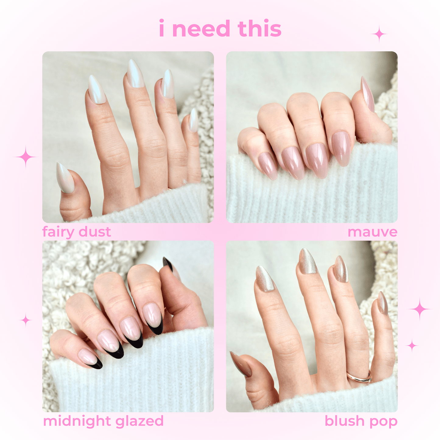 I need this - set press-on nehtů