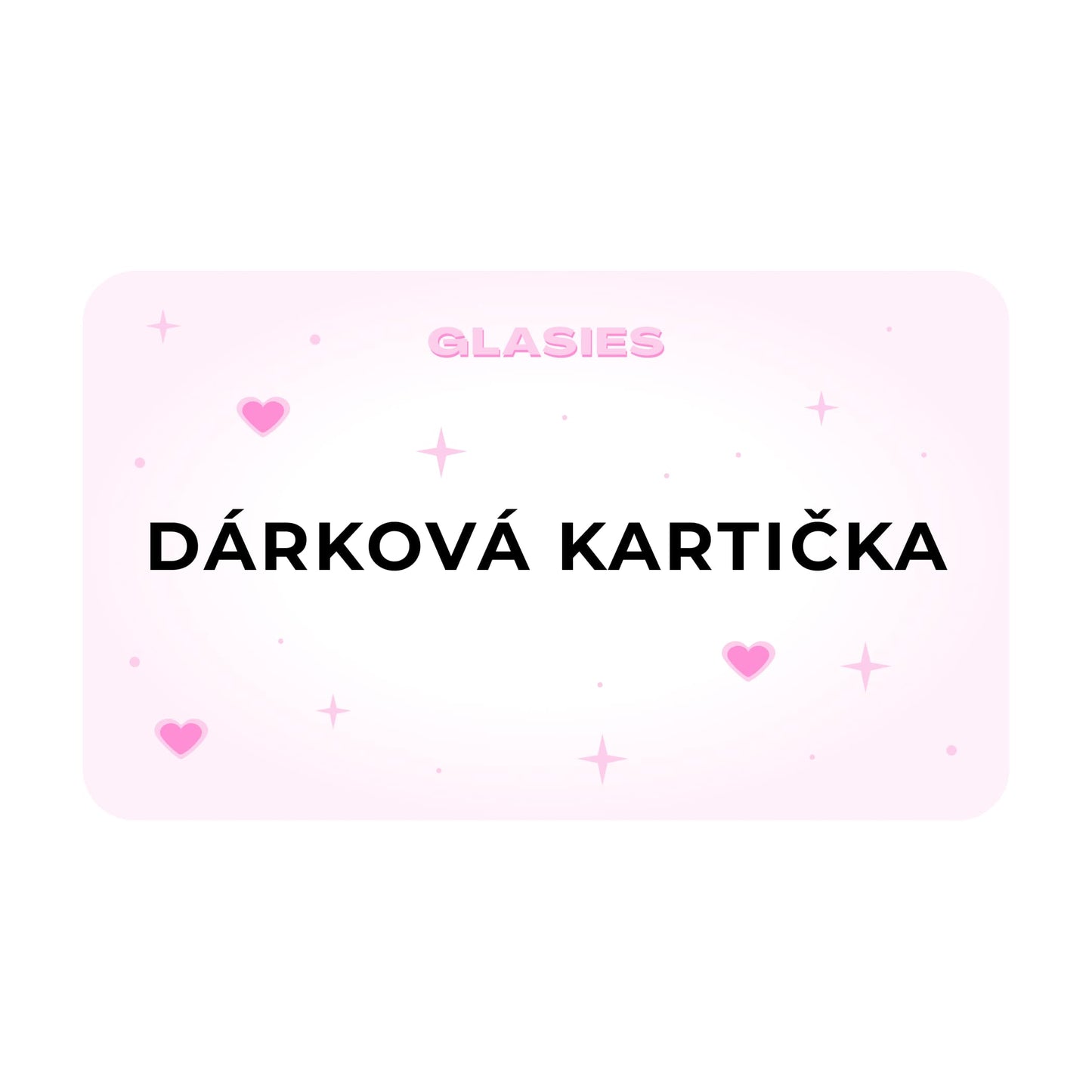 Dárková kartička Glasies