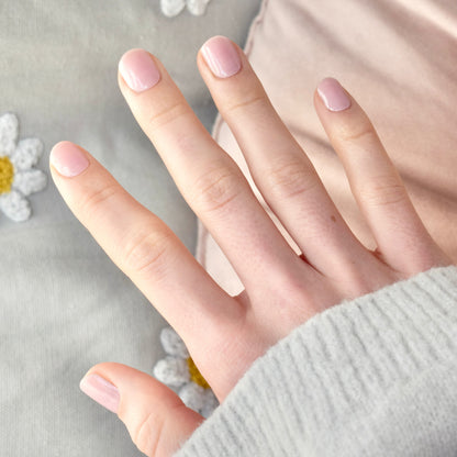 uv gel nail stickers 20 pcs pink beige light