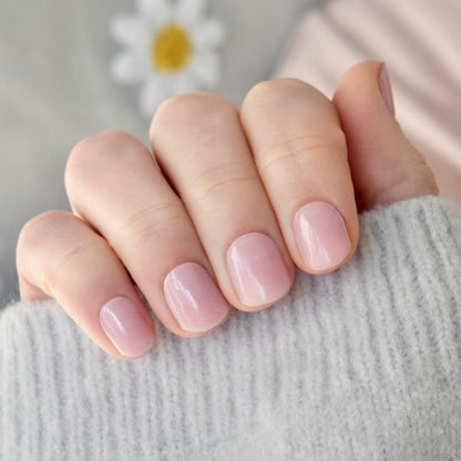 uv gel nail stickers 20 pcs pink beige light