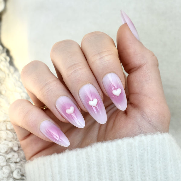 presson nails presson nehty nails umele nehty aurora hearts pink 