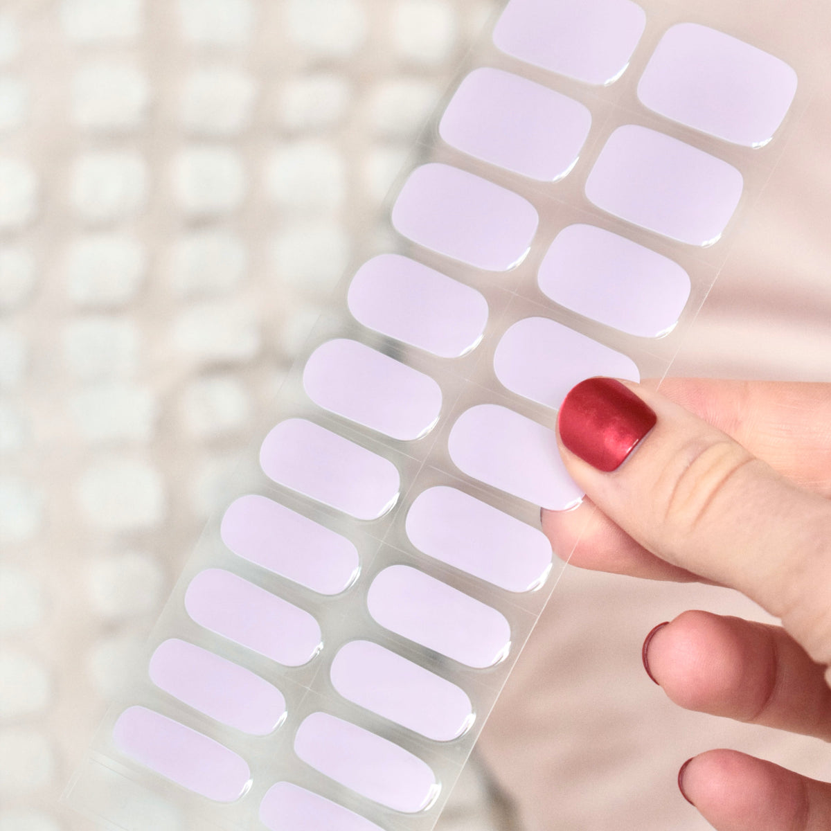 uv gel nail stickers 20 pcs pink white nude violet