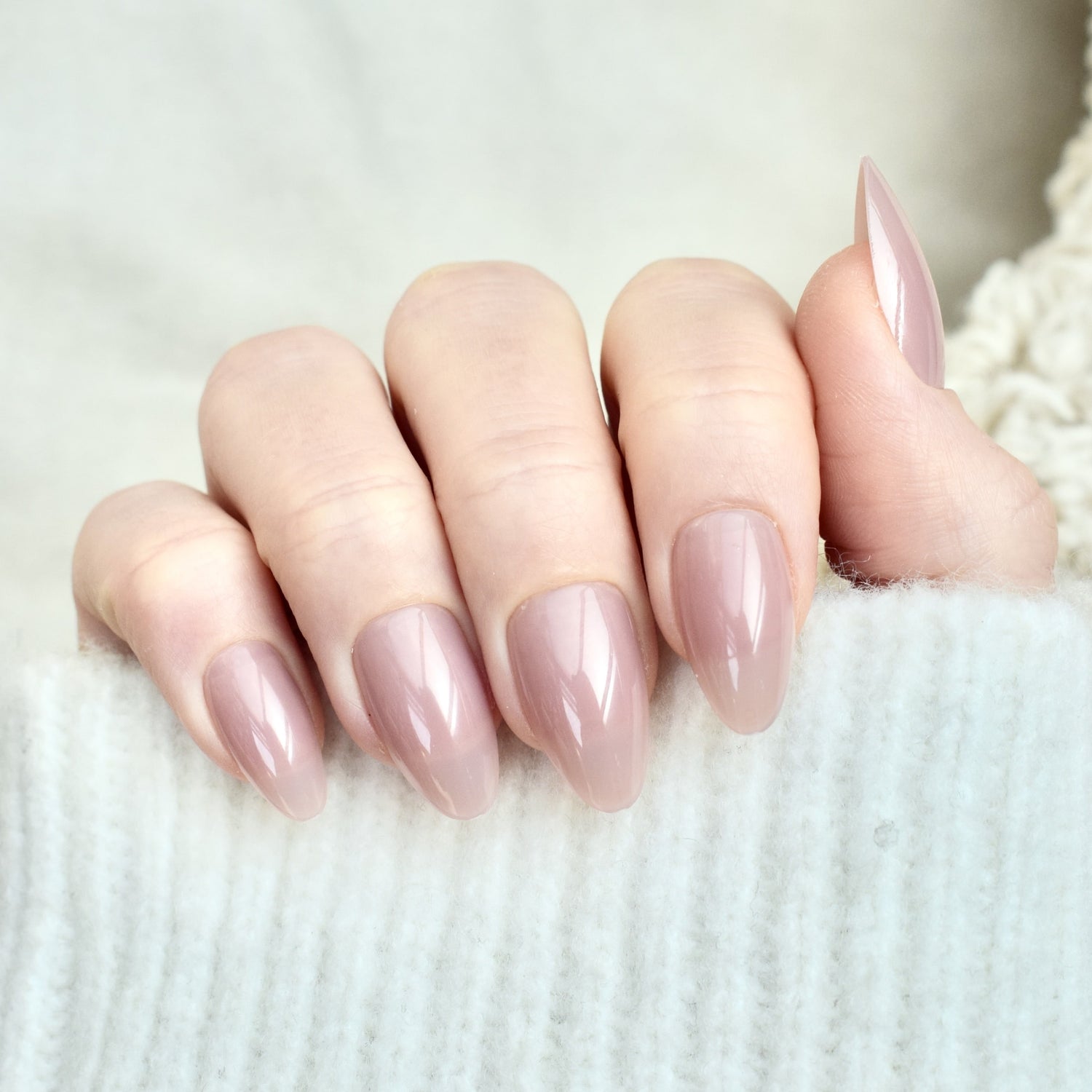 press-on nails artificial nails false nails pink almond