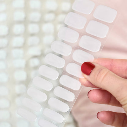 uv gel nail stickers 20 pcs pink white nude
