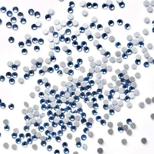 nail blue decals rhinestone decoration nail acessory