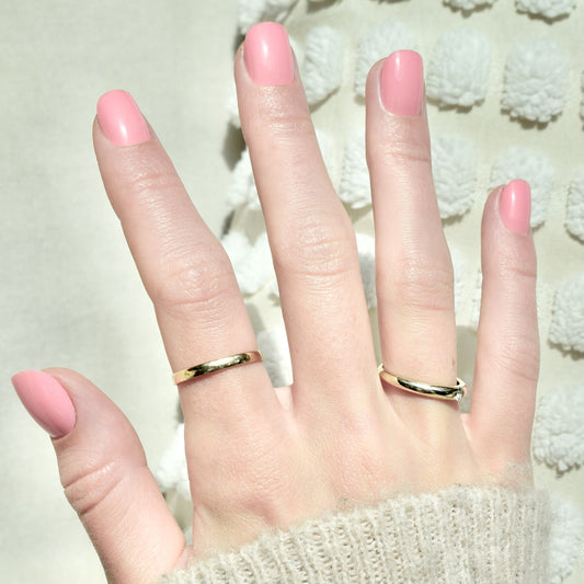 presson nails short false nails ppink salmon peachy