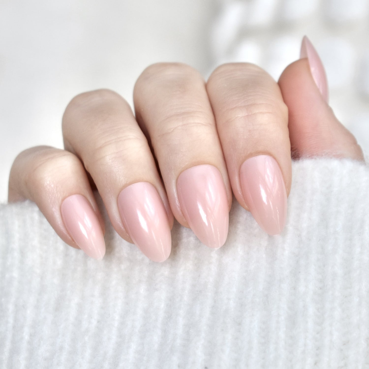 press-on nails artificial nails false nails pink almond