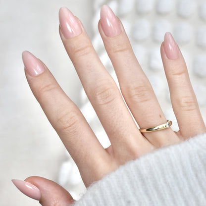 press-on nails artificial nails false nails pink almond