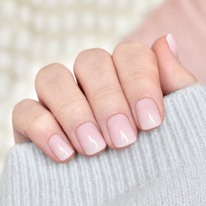 press-on nails artificial nails beauty false glasies gel coffin short white nude pink