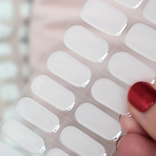 uv gel nail stickers 20 pcs pink white nude