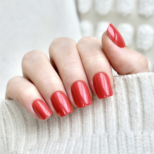 presson nails false nail glasies coffin short red