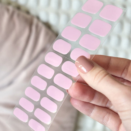 uv gel nail stickers 20 pcs pink pastel