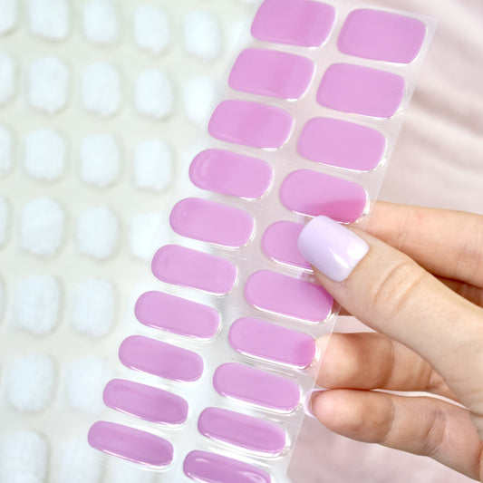 uv gel nail stickers 20 pcs pink mauve