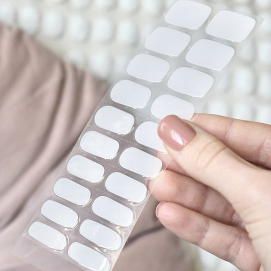 uv gel nail stickers 20 pcs pink beige light